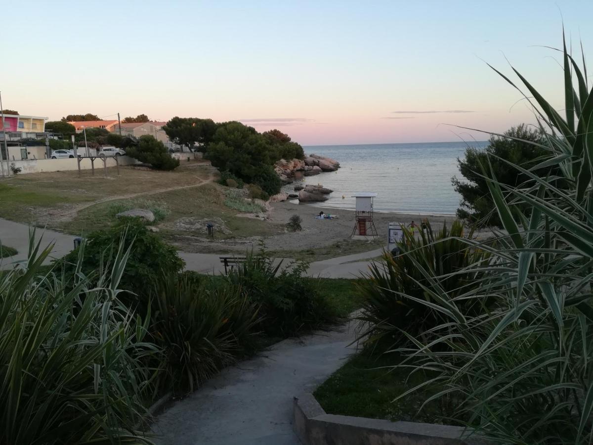 Bel Appartement Avec Terrasse - Plage De Carro A Pied Martigues Exterior foto