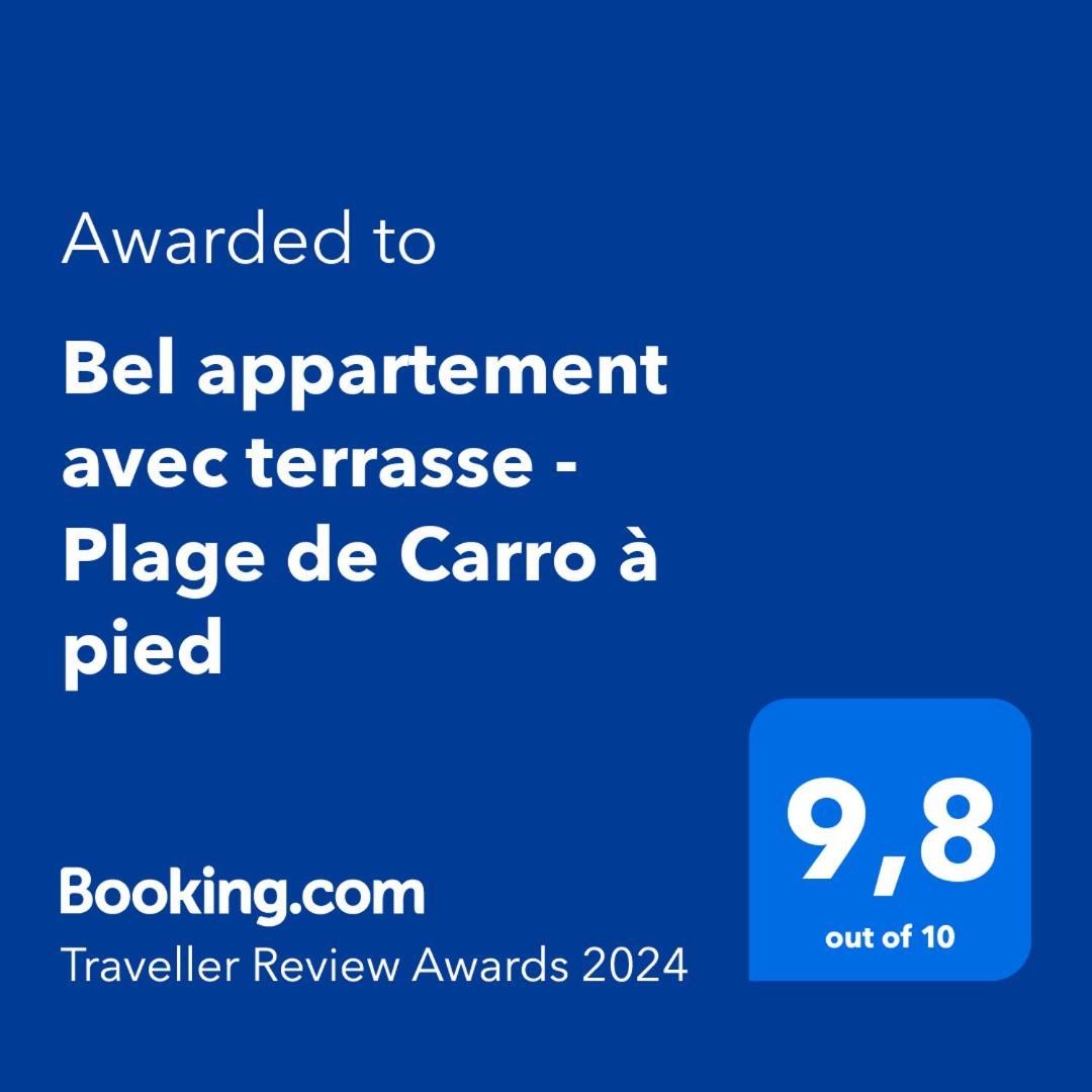 Bel Appartement Avec Terrasse - Plage De Carro A Pied Martigues Exterior foto